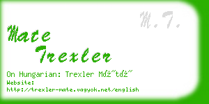 mate trexler business card